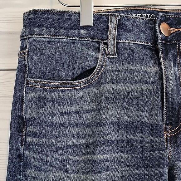 American Eagle Outfitters Blue Denim Jeggings Womens Size 8 - Picture 7 of 16